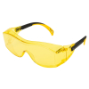Очки защитные открытые, поликарбонатные, увеличенная желтая линза, DENZEL 89202