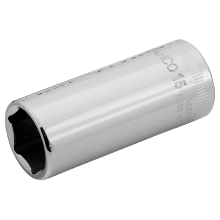 Головка торцевая глубокая, 1/4 дюйма, 7 мм, шестигранная BAHCO A6800SM-7 Головка торцевая глубокая, 1/4 дюйма, 7 мм, шестигранная BAHCO A6800SM-7