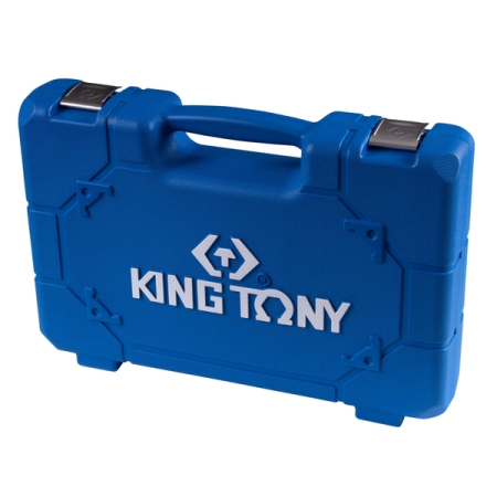 KING TONY 44803AMP Гайковерт ударный пневматический 1/2", 1356 Нм, с набором ударных головок и принадлежностей, 15 предметов