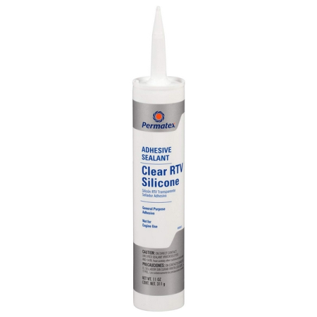 Клей-герметик силиконовый бесцветный, 311 г, Permatex Clear RTV Silicone Adhesive Sealant