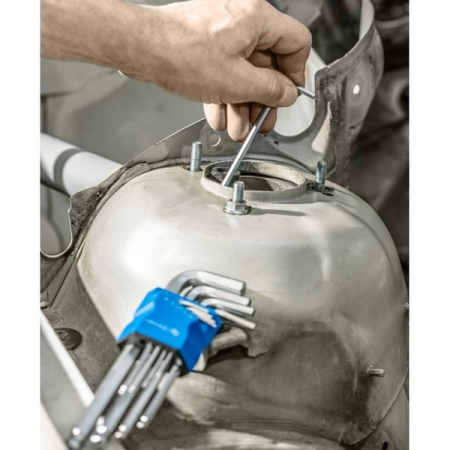 Набор Г-образных шестигранных удлиненных ключей, с шаровым наконечником, 1,5-10 мм, 9 шт, HOEGERT HT1W825