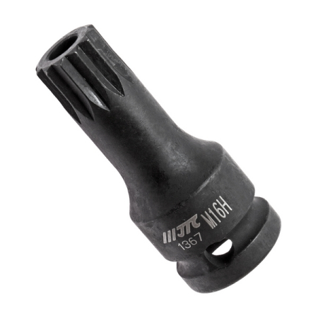 Головка для маслосливных пробок трансмиссии M16H SPLINE, 1/2" VAG JTC-1367 Головка для маслосливных пробок трансмиссии M16H SPLINE, 1/2" VAG JTC-1367