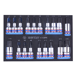 Наборы торцевых насадок в ложементах