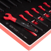KING TONY 9-12FVE15MRV Набор рожковых диэлектрических ключей, 7-24 мм, ложемент, 15 предметов