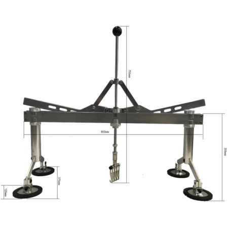 Пуллер для быстрого выправления вмятин 4-опорный рычажный Great Wolf GWPul-14