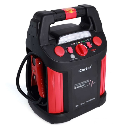 Пусковое устройство 12 В, 20 Ач, 600/1200 А, iCarTool IC-CBL20P