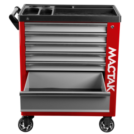 Тележка инструментальная "НОВА", 7 ящиков, красная МАСТАК 521-07580R