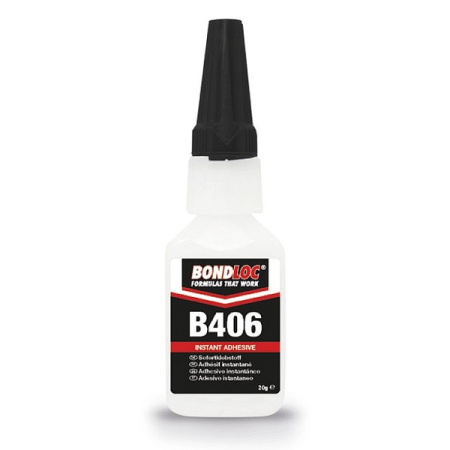 Клей моментальный цианоакрилатный для резины и пластика, 20 г, BONDLOC B406