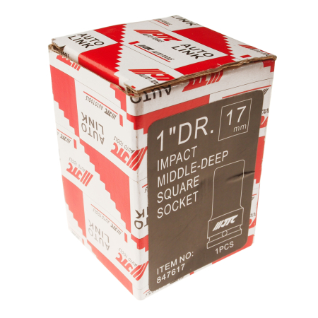 Головка торцевая 1" 17мм 4-х гранная ударная L=76мм JTC