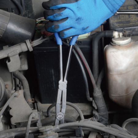 Плоскогубцы тонконосые удлиненные, 340 мм, двойной шарнир KING TONY 6329-13C