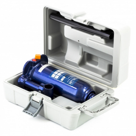 Домкрат гидравлический бутылочный, 5 т, 207-404 мм, в кейсе, Stels 51175