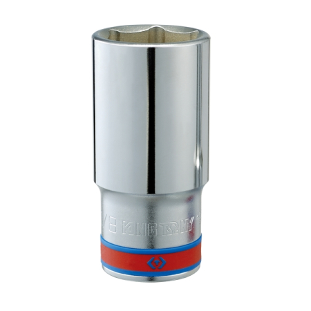 KING TONY 423536S Головка торцевая 1/2" глубокая шестигранная, 1-1/8"