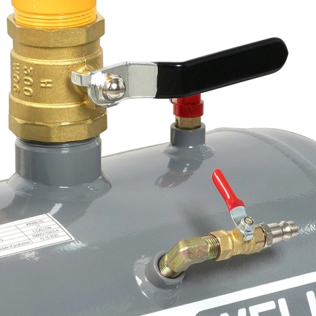 Бустер (инфлятор) для взрывной накачки шин, 19 л, KRAFTWELL KRWB-19