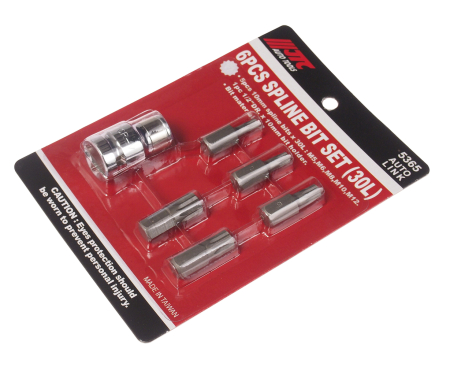 Набор бит 1/2" SPLINE с держателем М5-12 6 предметов JTC-5365