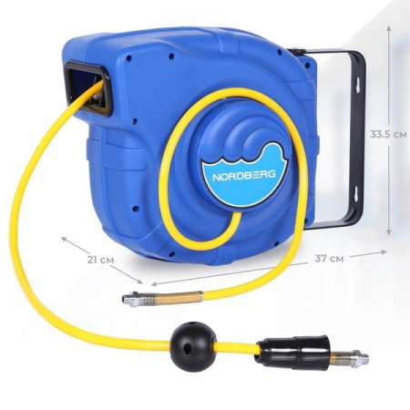 NORDBERG HR0825HPVC Шланг воздушный на катушке, ПВХ, 8x12 мм, 25+1 м