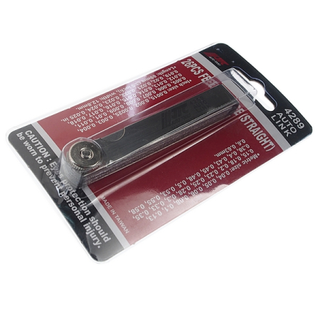 Набор щупов 0.04-0.63 мм (0.0015"-0.025") прямых для зазоров, 26 шт, JTC-4289