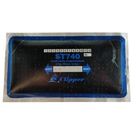 Пластырь металлокордовый радиальный 100x190 мм Clipper ST740