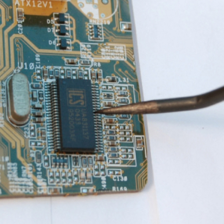 KING TONY 6BE16-07 Шило изогнутое, вилка для паяльных работ