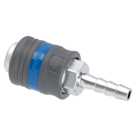 Nordberg NPF08P Разъем "мама" быстросъемный – елочка 8 мм, с пластиковой муфтой