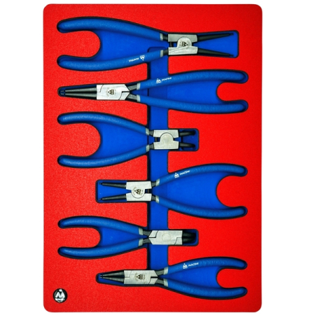 Набор съемников стопорных колец, ложемент, 6 предметов, МАСТАК 5-3306