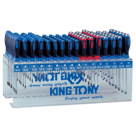 Стенд с силовыми отвертками и отвертками TORX 96 предметов King Tony 31516MR