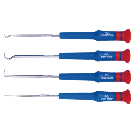 KING TONY 30914AY Набор для демонтажа сальников и колец, 4 предмета