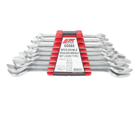 Набор ключей рожковых 6-24мм двухсторонних 8 предметов с держателем JTC-GD08S
