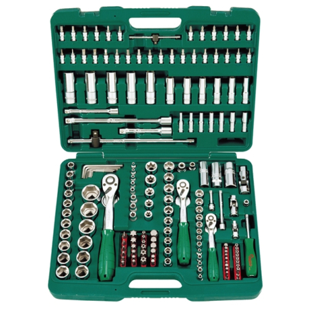 Набор инструментов универсальный 1/4", 3/8”, 1/2", 177 предметов, HANS TK-177