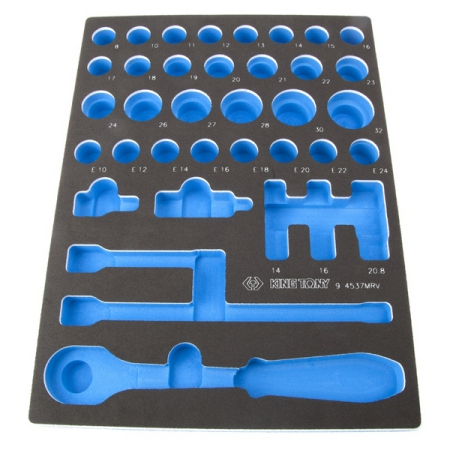 Ложемент для набора торцевых головок 9-4537MRV, EVA, King Tony 85811632B