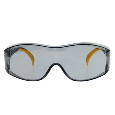 Очки защитные открытые, поликарбонатные, увеличенная дымчатая линза, DENZEL 89203