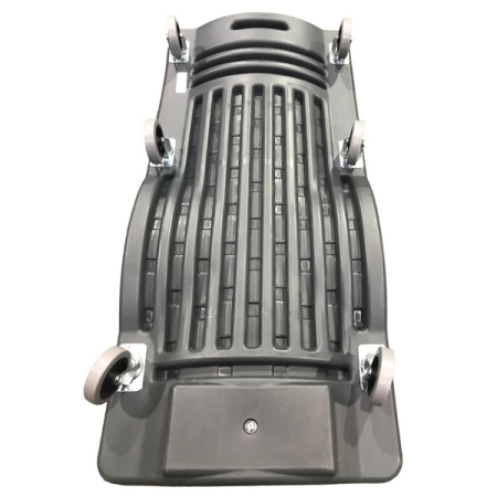 Лежак подкатной пластиковый с мягким подголовником KraftWell KRWTR-P