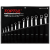 Набор накидных 75° ключей 6-32 мм, 12 предметов, TOPTUL GPAI1202