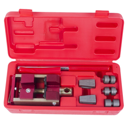 Набор приспособлений для развальцовки тормозных трубок, 7 предметов, Мастак 102-10046C