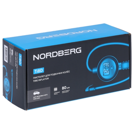 Nordberg Ti8D Пистолет для подкачки шин с цифровым дисплеем и манометром