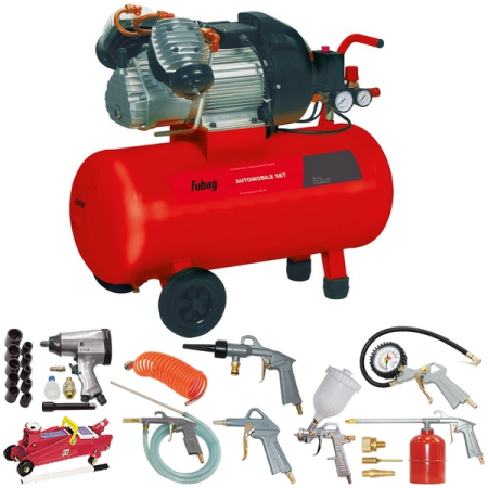 Компрессор воздушный с набором инструментов FUBAG Automobile Set
