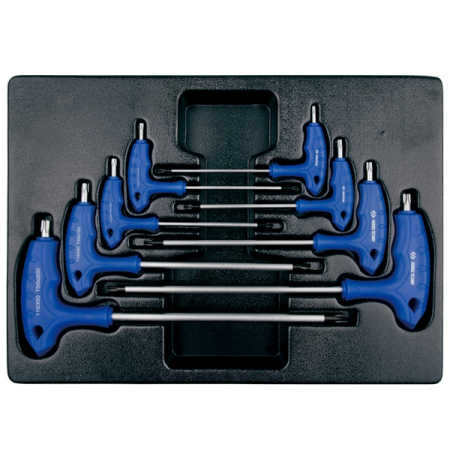 KING TONY 9-22308TR Набор Г-образных ключей Torx, T10-T50, ложемент, 8 предметов