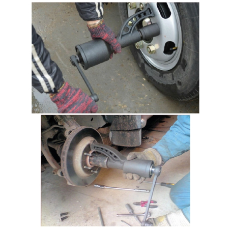 Гайковерт ручной механический 1", 3800 Нм, с головками 32, 33 мм, THORVIK LSW2