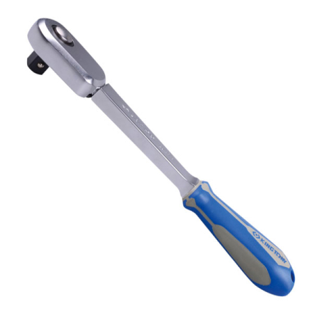 Трещотка 1/2 дюйма 72 зубца встроенный реверс, кнопочный фиксатор King Tony 4783-10G