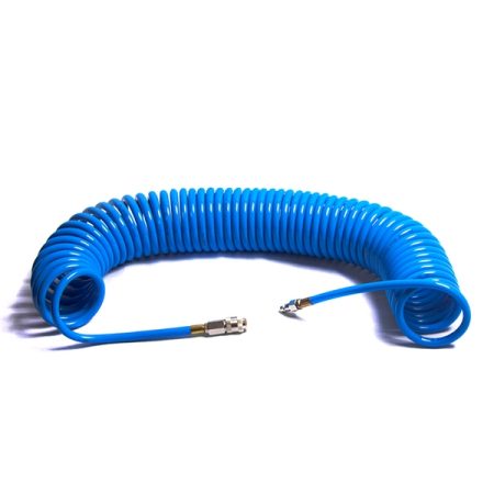 Шланг воздушный спиральный 8x12 мм, 15 метров, СТАНКОИМПОРТ HS081215