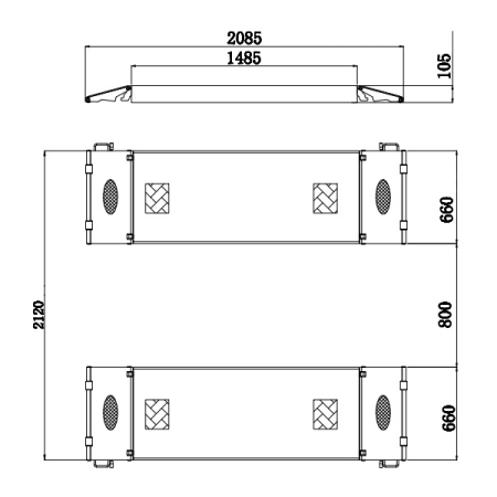 Подъемник ножничный электрогидравлический, 3.5 т, KraftWell KRW350SF (380V)