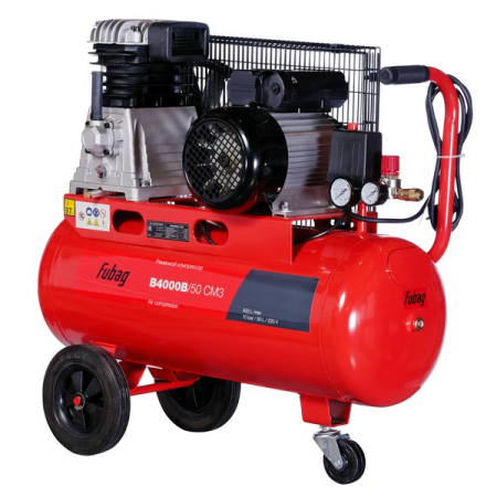 Компрессор поршневой масляный ременной одноступенчатый Fubag B4000B/50