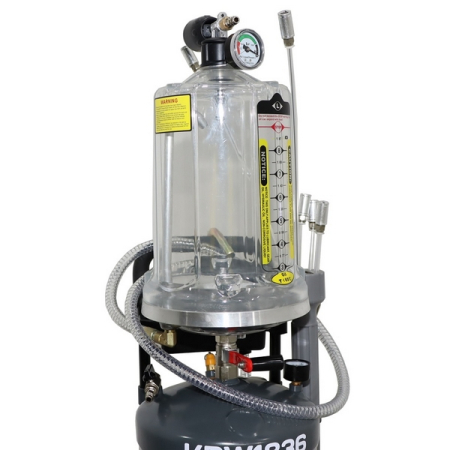 Установка для откачки масла и антифриза, 30 л, с предкамерой, KRAFTWELL KRW1836