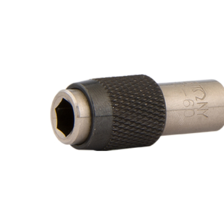 KING TONY 752-75 Держатель вставок (бит) 1/4", 75 мм, магнитный, с фиксатором, для шуруповерта