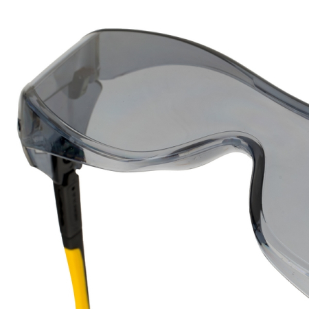 Очки защитные открытые, поликарбонатные, увеличенная дымчатая линза, DENZEL 89203