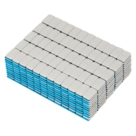 NORDBERG W5FR4G Грузики самоклеящиеся (12x5г, L=14см) Fe закругленные серые, 50 лент