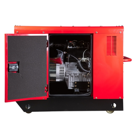 Электростанция дизельная с электростартером и коннектором автоматики, трехфазная, кожух, Fubag DS 14000 DAC ES
