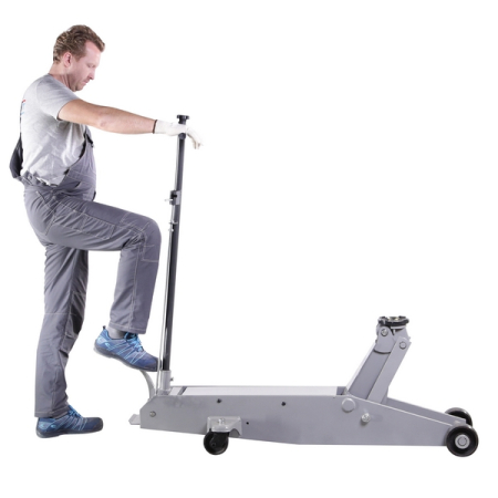 Подкатной гидравлический домкрат, 10 тонн, KRAFTWELL KRWFJ10