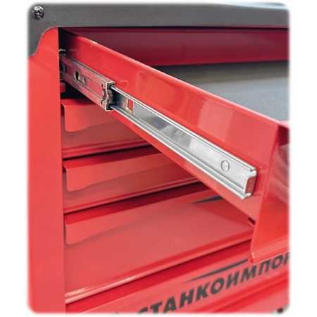 Тележка инструментальная с 5 ящиками, красная, СТАНКОИМПОРТ BTD251