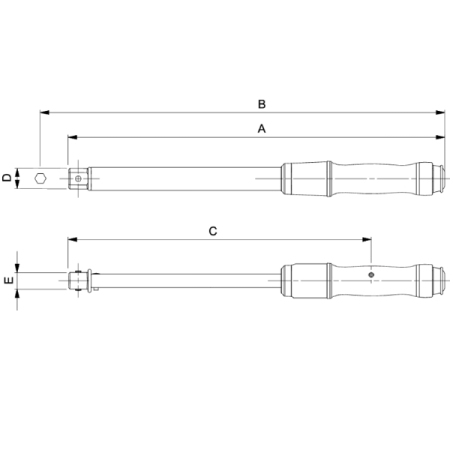 BAHCO 74W9-15 Динамометрический ключ, гнездо 9x12 мм, 3-15 Нм