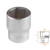 Головка торцевая стандартная шестигранная 1/2", 23 мм, AFFIX AF00040023